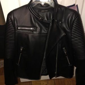 ZARA BIKER LEATHER JACKET